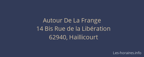 Autour De La Frange