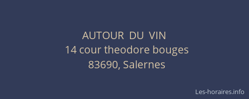 AUTOUR  DU  VIN