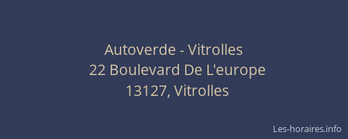 Autoverde - Vitrolles