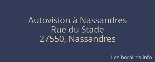 Autovision à Nassandres