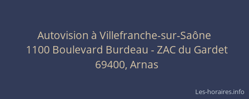 Autovision à Villefranche-sur-Saône