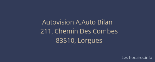 Autovision A.Auto Bilan