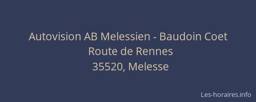 Autovision AB Melessien - Baudoin Coet