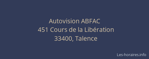 Autovision ABFAC