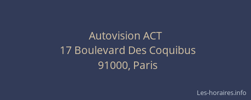 Autovision ACT
