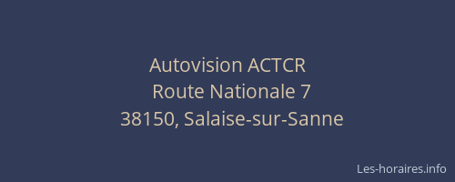 Autovision ACTCR