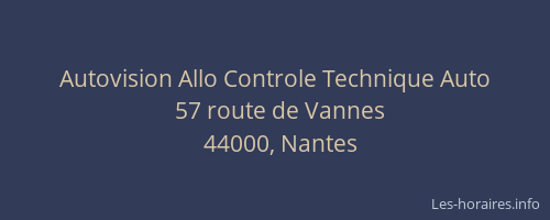 Autovision Allo Controle Technique Auto