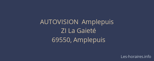 AUTOVISION  Amplepuis