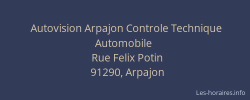 Autovision Arpajon Controle Technique Automobile