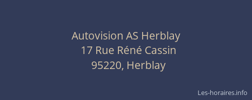 Autovision AS Herblay