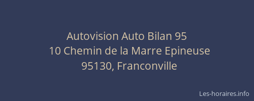 Autovision Auto Bilan 95