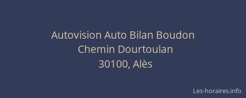 Autovision Auto Bilan Boudon