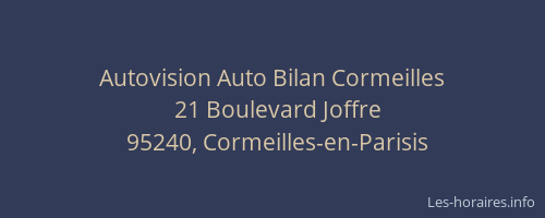 Autovision Auto Bilan Cormeilles