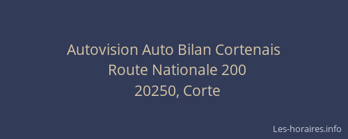 Autovision Auto Bilan Cortenais