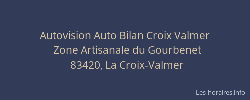 Autovision Auto Bilan Croix Valmer