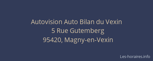 Autovision Auto Bilan du Vexin