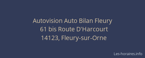 Autovision Auto Bilan Fleury