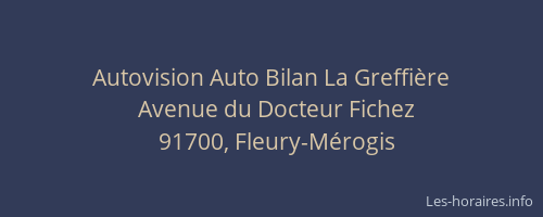 Autovision Auto Bilan La Greffière