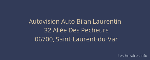 Autovision Auto Bilan Laurentin