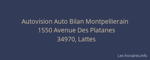 Autovision Auto Bilan Montpellierain