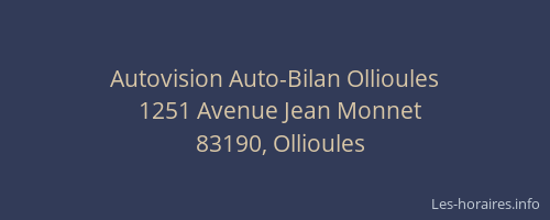 Autovision Auto-Bilan Ollioules