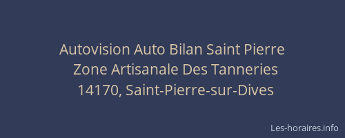 Autovision Auto Bilan Saint Pierre