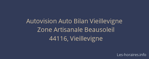 Autovision Auto Bilan Vieillevigne