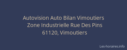 Autovision Auto Bilan Vimoutiers