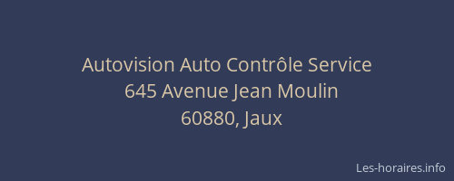 Autovision Auto Contrôle Service
