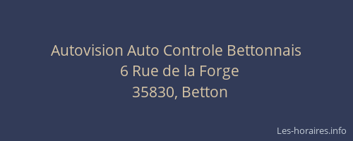 Autovision Auto Controle Bettonnais