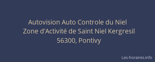 Autovision Auto Controle du Niel