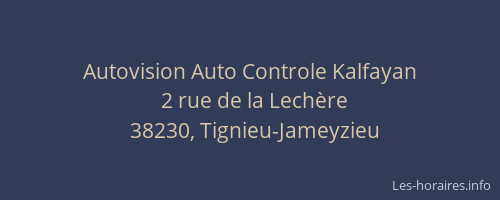 Autovision Auto Controle Kalfayan