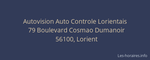 Autovision Auto Controle Lorientais