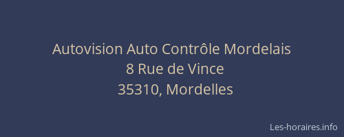 Autovision Auto Contrôle Mordelais