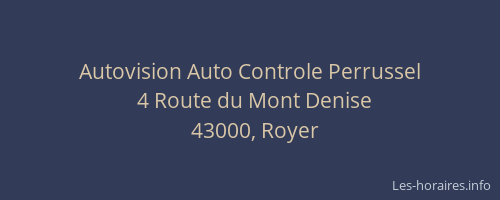 Autovision Auto Controle Perrussel