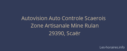 Autovision Auto Controle Scaerois