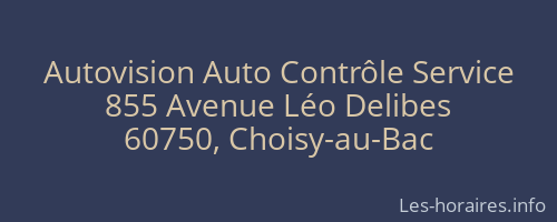 Autovision Auto Contrôle Service