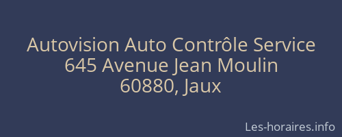 Autovision Auto Contrôle Service