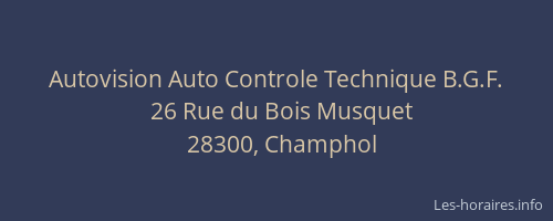 Autovision Auto Controle Technique B.G.F.