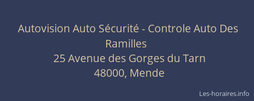 Autovision Auto S&eacute;curit&eacute; - Controle Auto Des Ramilles