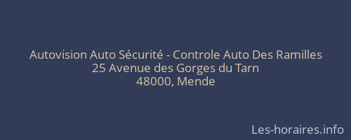 Autovision Auto Sécurité - Controle Auto Des Ramilles