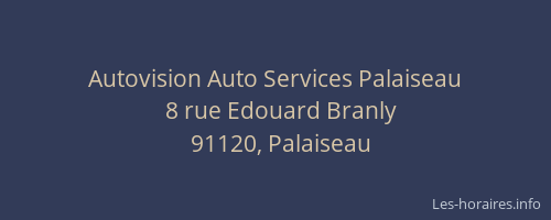 Autovision Auto Services Palaiseau