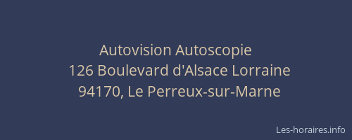 Autovision Autoscopie