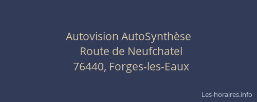 Autovision AutoSynthèse