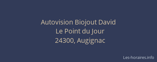 Autovision Biojout David