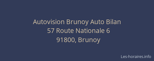 Autovision Brunoy Auto Bilan