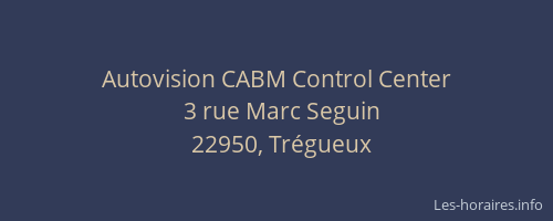 Autovision CABM Control Center