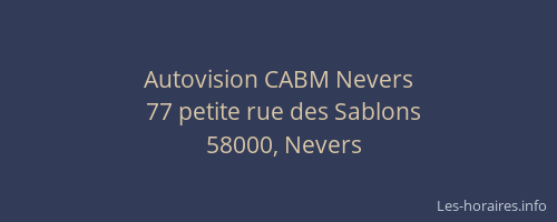 Autovision CABM Nevers