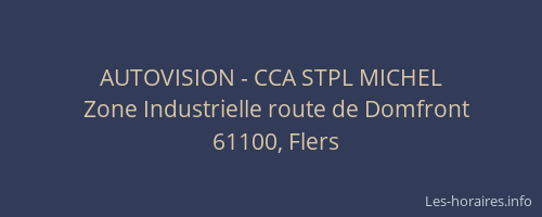 AUTOVISION - CCA STPL MICHEL