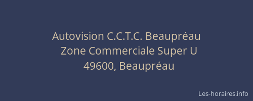 Autovision C.C.T.C. Beaupréau